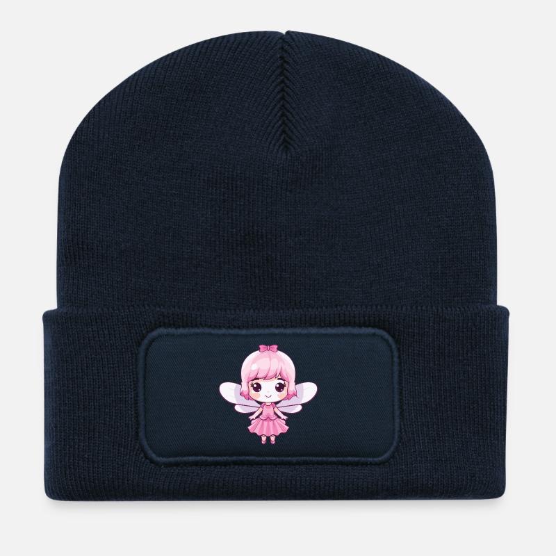 Fee Comic Niedlich - Recycelte Patch Beanie - French Navy