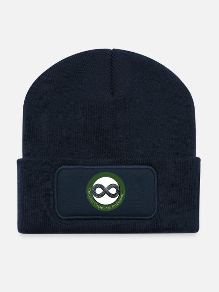 Professionnel certifié Circle Jerk - Beanie recyclé à patch - bleu marine