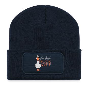 Goose Live Laugh Duck Off Lunettes de soleil Majeur - Beanie recyclé à patch - bleu marine - Devant