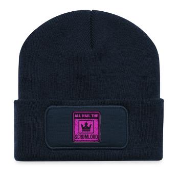 All Hail the Scrumlord - Recycled Patch Beanie - french navy - Front
