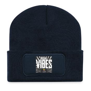 Reggae Vibes Design - Recycled Patch Beanie - french navy - Front