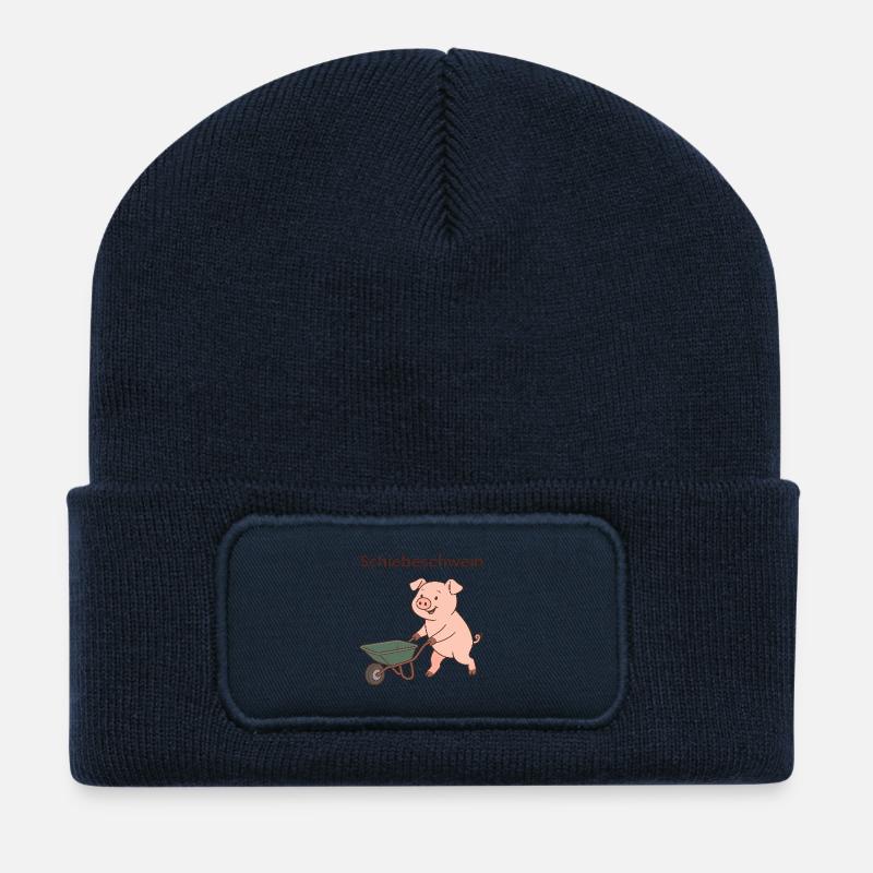 Schiebeschwein - Recycelte Patch Beanie - French Navy