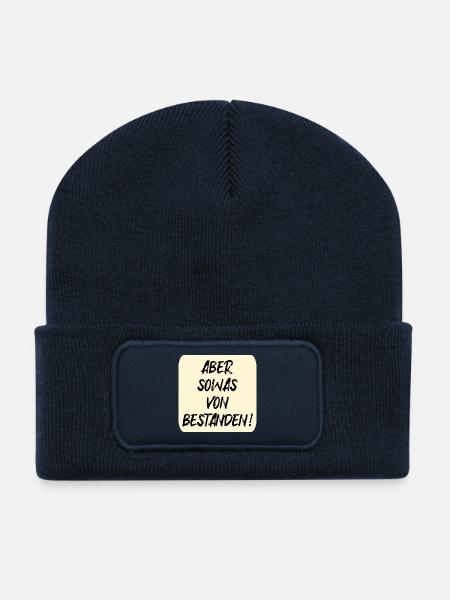 PRÜFUNGEN BESTANDEN - Recycelte Patch Beanie - French Navy