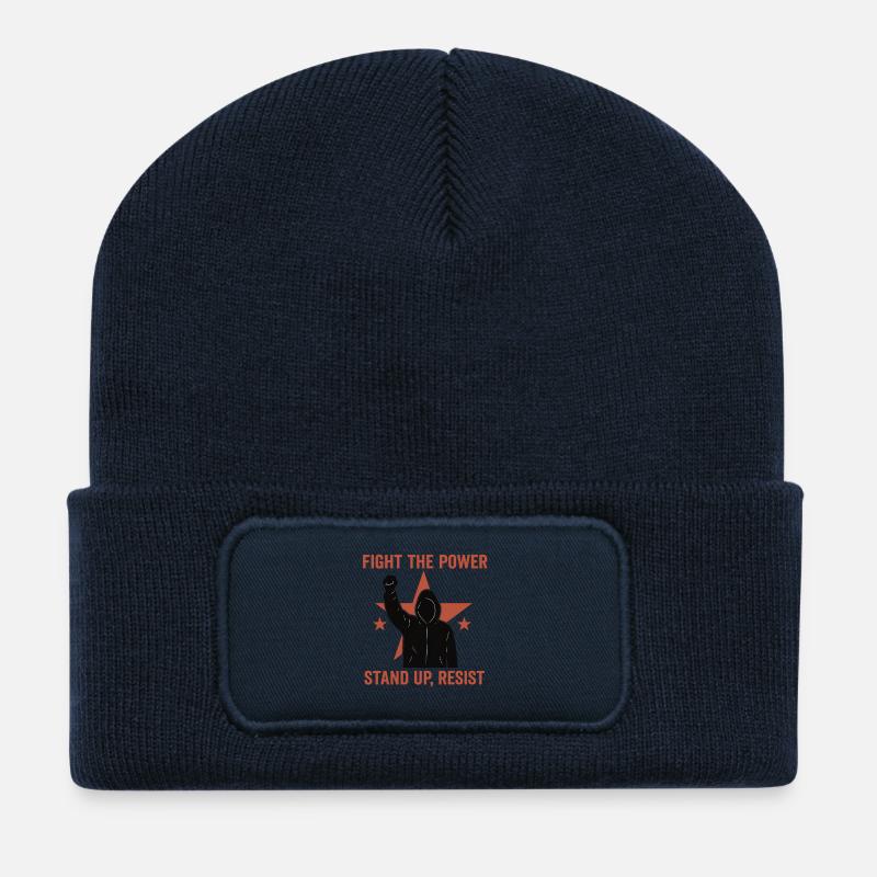Fight the Power - Recycelte Patch Beanie - French Navy