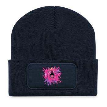 Color Explosion Monster - Recycled Patch Beanie - french navy - Front
