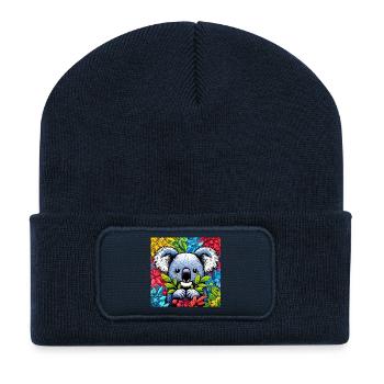 Koala - Recycelte Patch Beanie - French Navy - Vorne