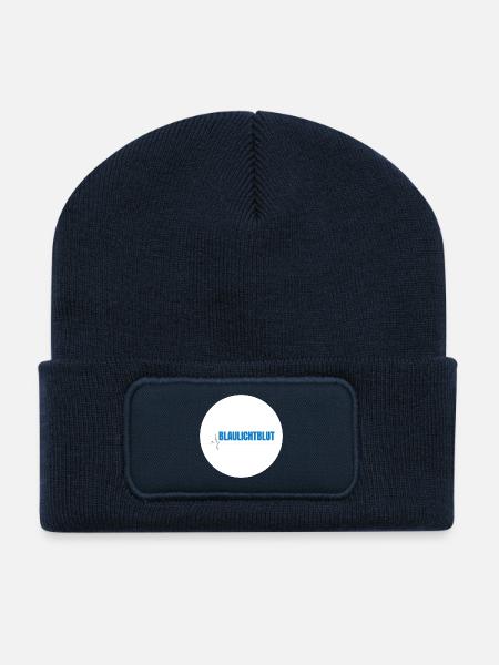 Blaulichtblut – Stolz, Teamgeist und Leidenschaft - Recycelte Patch Beanie - French Navy