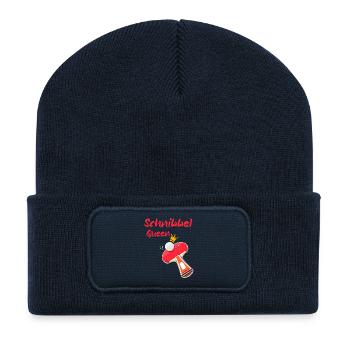 Ping-pong - Beanie recyclé à patch - bleu marine - Devant