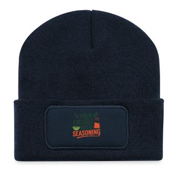Vos excuses nécessitent un expert diététicien en assaisonnement - Beanie recyclé à patch - bleu marine - Devant
