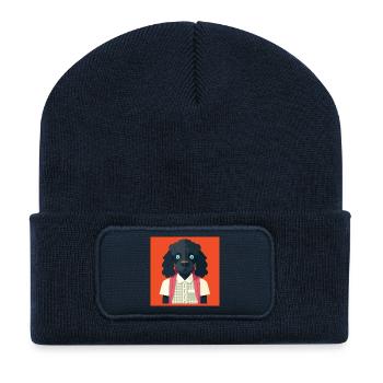 HUMAN DOG - baby & kids - Beanie recyclé à patch - bleu marine - Devant