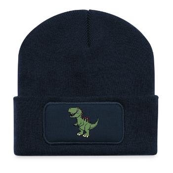 Dinosaur - Recycled Patch Beanie - french navy - Front