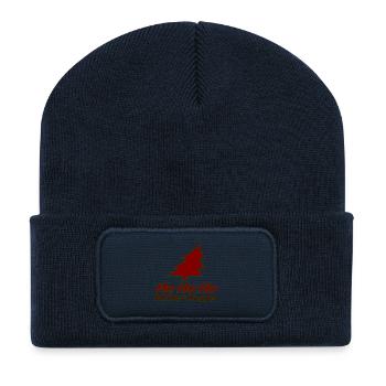 It's christmas again, you Mother-Hugger! - Recycelte Patch Beanie - French Navy - Vorne