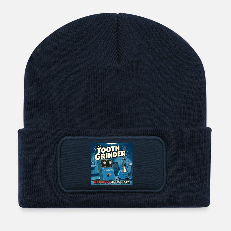 The Tooth Grinder Dentortion-Pedal - Recycelte Patch Beanie - French Navy