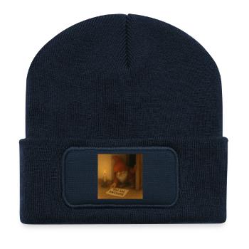 Tu es incroyable - Beanie recyclé à patch - bleu marine - Devant
