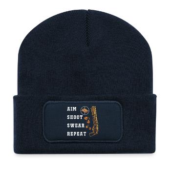 Schützenkönig Clay Pigeon Targets Schützenfest - Recycled Patch Beanie - french navy - Front