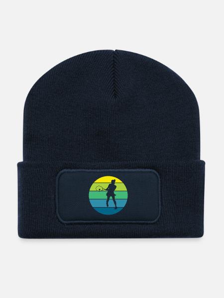 tennis - Beanie recyclé à patch - bleu marine