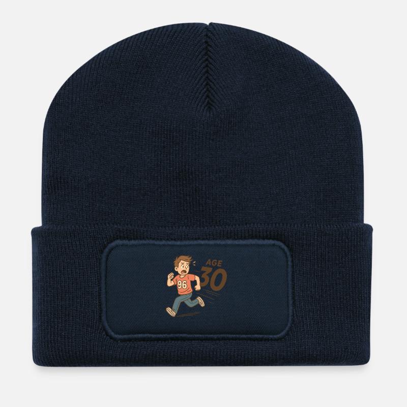 Geboren 1996 – Nicht bereit für 30 - Recycelte Patch Beanie - French Navy