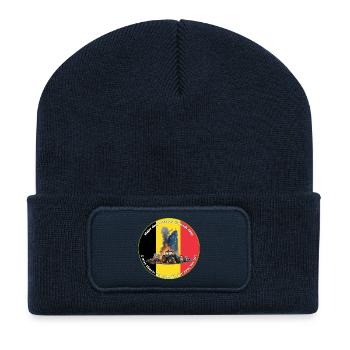 Farmers' protests in Brussels 2025 - Recycled Patch Beanie - french navy - Front