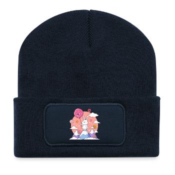 Sugar-sweet bunny on sugar summit - Recycled Patch Beanie - french navy - Front