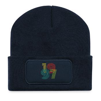 1997 Vintage - Recycelte Patch Beanie - French Navy - Vorne