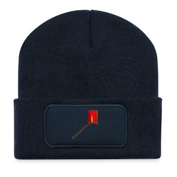 TREPPENHAUS - Recycelte Patch Beanie - French Navy - Vorne
