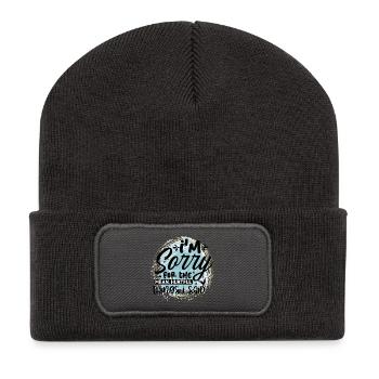 I'm sorry for the bad words - Recycled Patch Beanie - dark grey - Front