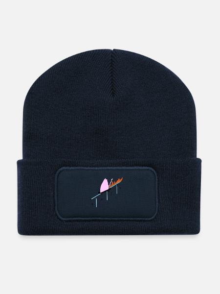 Easy_Cat - Recycelte Patch Beanie - French Navy