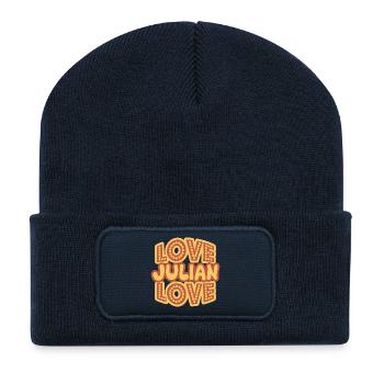 Gift for Julian - Recycled Patch Beanie - french navy - Front