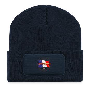 Les_bleus_donnent_la_meme_couleur_aux_fans - Recycelte Patch Beanie - French Navy - Vorne