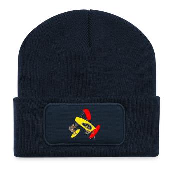 Atlashörnchen Surfen, Kitesurfen, Windsurfen - Recycled Patch Beanie - french navy - Front