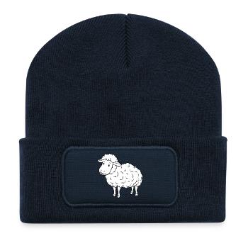 Sheep Sheep Lamb - Recycled Patch Beanie - french navy - Front
