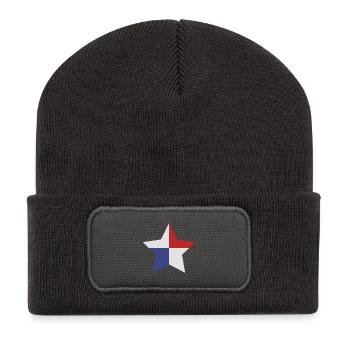 Panama star-shaped flag - Recycled Patch Beanie - dark grey - Front