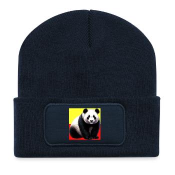 Panda - Recycelte Patch Beanie - French Navy - Vorne