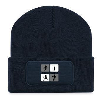 Basketball Silhouettes Dynamics - Recycled Patch Beanie - french navy - Front