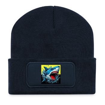 Hai - Recycelte Patch Beanie - French Navy - Vorne