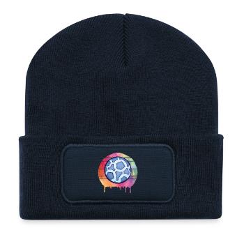 Handball Aquarell - Recycelte Patch Beanie - French Navy - Vorne