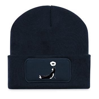 Mother Mode - Low Power - Recycled Patch Beanie - french navy - Front