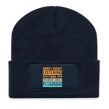 Plumber - Recycled Patch Beanie - french navy - Front