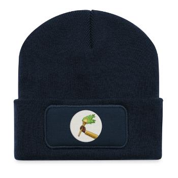 Zaire - Recycelte Patch Beanie - French Navy - Vorne