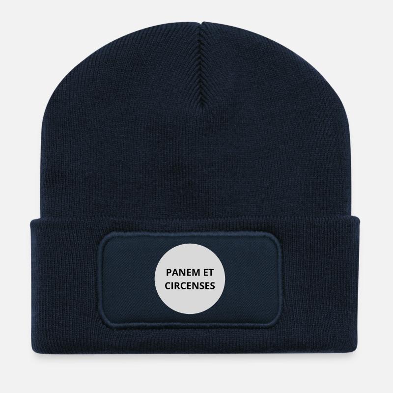 Panem et Circenses - Recycelte Patch Beanie - French Navy