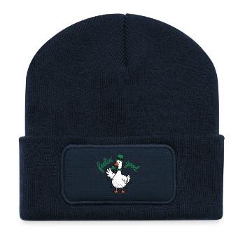 Lucky Duck Leprechaun Spirit - Recycled Patch Beanie - french navy - Front