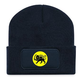Lion Persia Iran Symbol - Recycled Patch Beanie - french navy - Front