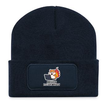 IT Support Hamster - Der pure Wahnsinn - Recycelte Patch Beanie - French Navy - Vorne