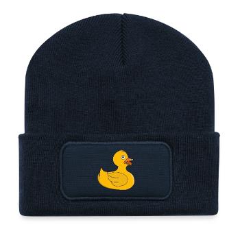 Sunny Rubber Duck - Recycled Patch Beanie - french navy - Front