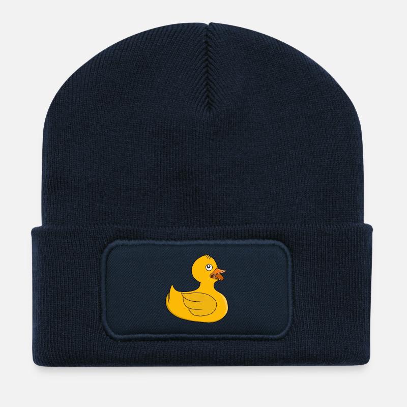 Sunny Rubber Duck - Recycled Patch Beanie - french navy