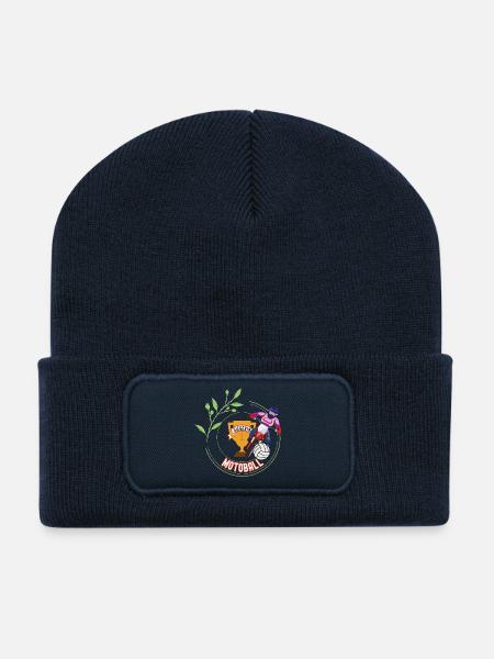 Motoball Siegerin Gewinner Turnier Meisterschaft - Recycelte Patch Beanie - French Navy