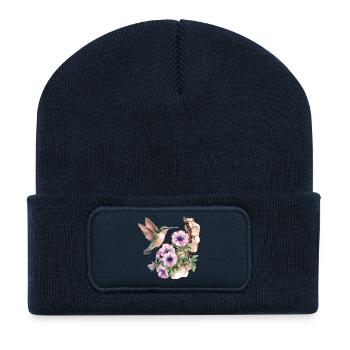 Kolibri - Recycelte Patch Beanie - French Navy - Vorne