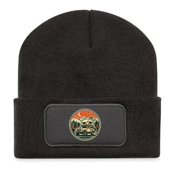 Roof tent camping shirt for off-road fans - Recycled Patch Beanie - dark grey - Front