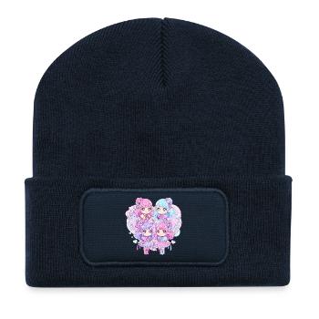 Pastel Kawaii Quartet - Recycled Patch Beanie - french navy - Front
