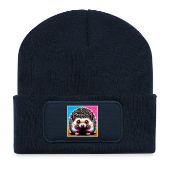 Igel - Recycelte Patch Beanie - French Navy - Vorne